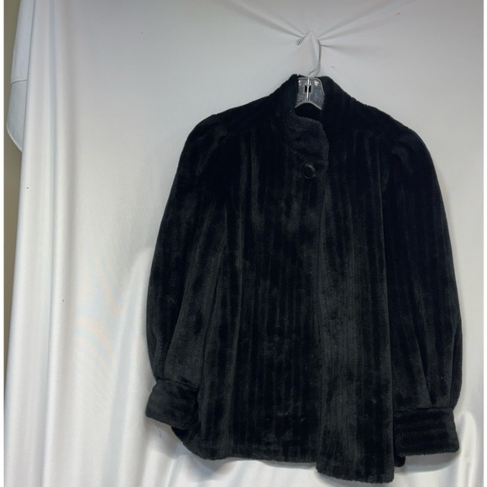 Casper 1960s Vintage Borgessa Styled by Casper Black  Fur coat M